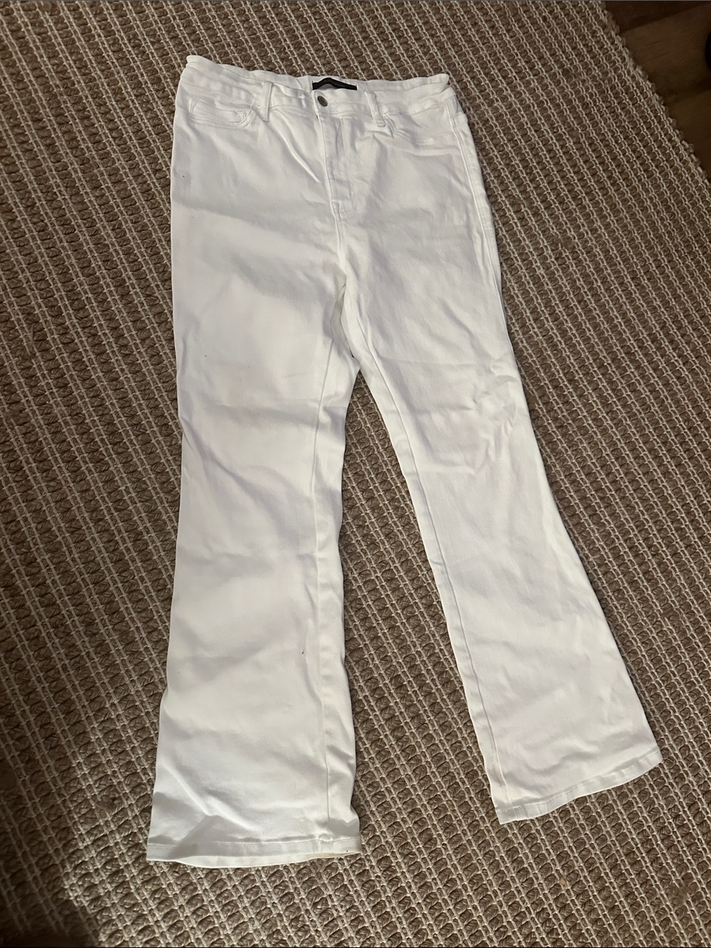 Flying Monkey White High-Rise Boot Jeans